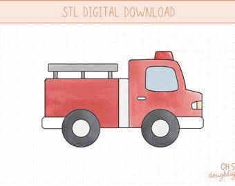 Cortador de galletas de camión de bomberos STL