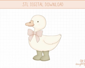 Cute Goose Cookie Cutter STL
