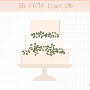 Tiered Cake Cookie Cutter STL