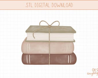 Book Stack Cookie Cutter STL