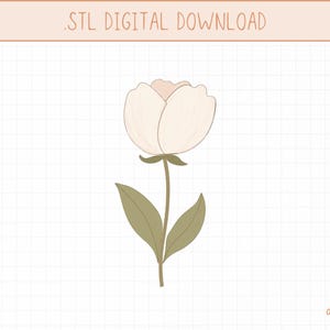 Flower Stem Cookie Cutter STL