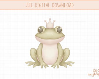 Frog Prince Cookie Cutter STL