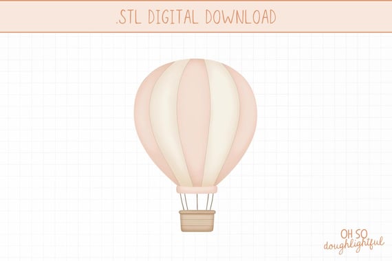 Hot Air Balloon STL Cookie Cutter
