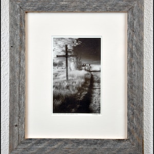 Framed Black & White Photo Print of Wounded Knee #2