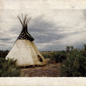 Photo Print of Crow Tipi in Wyoming