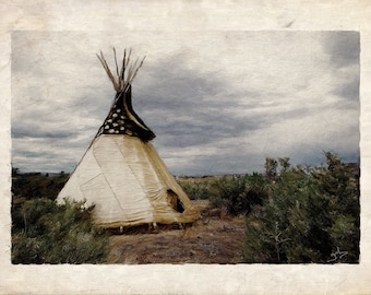 Photo Print of Crow Tipi in Wyoming