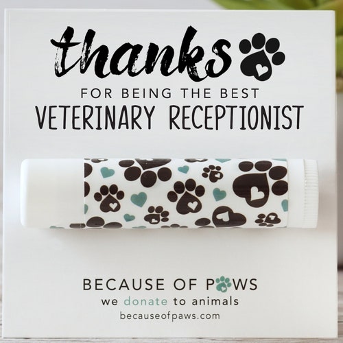 Veterinary Receptionist Thank You Vet Office Gifts Under Etsy