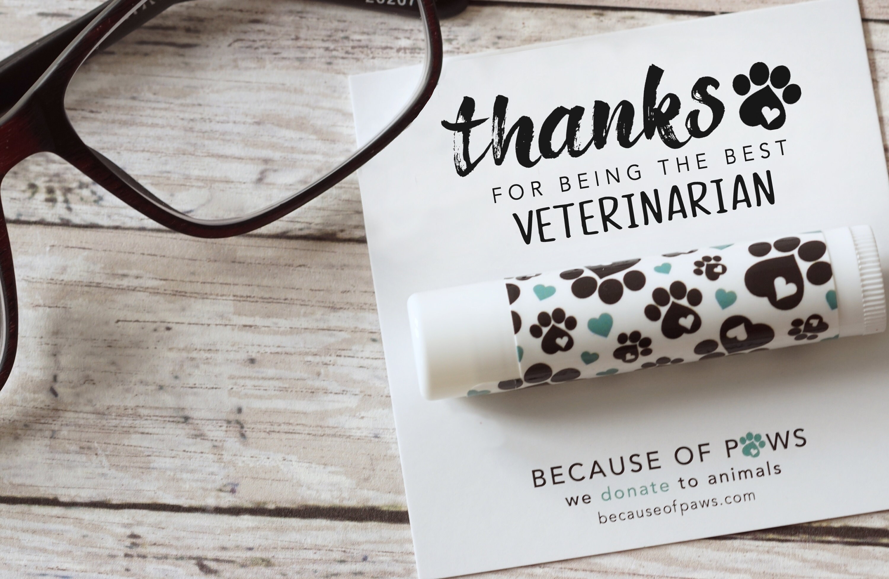 Lip Balm Veterinarian Thank You Gift Moisturizing Vanilla Etsy