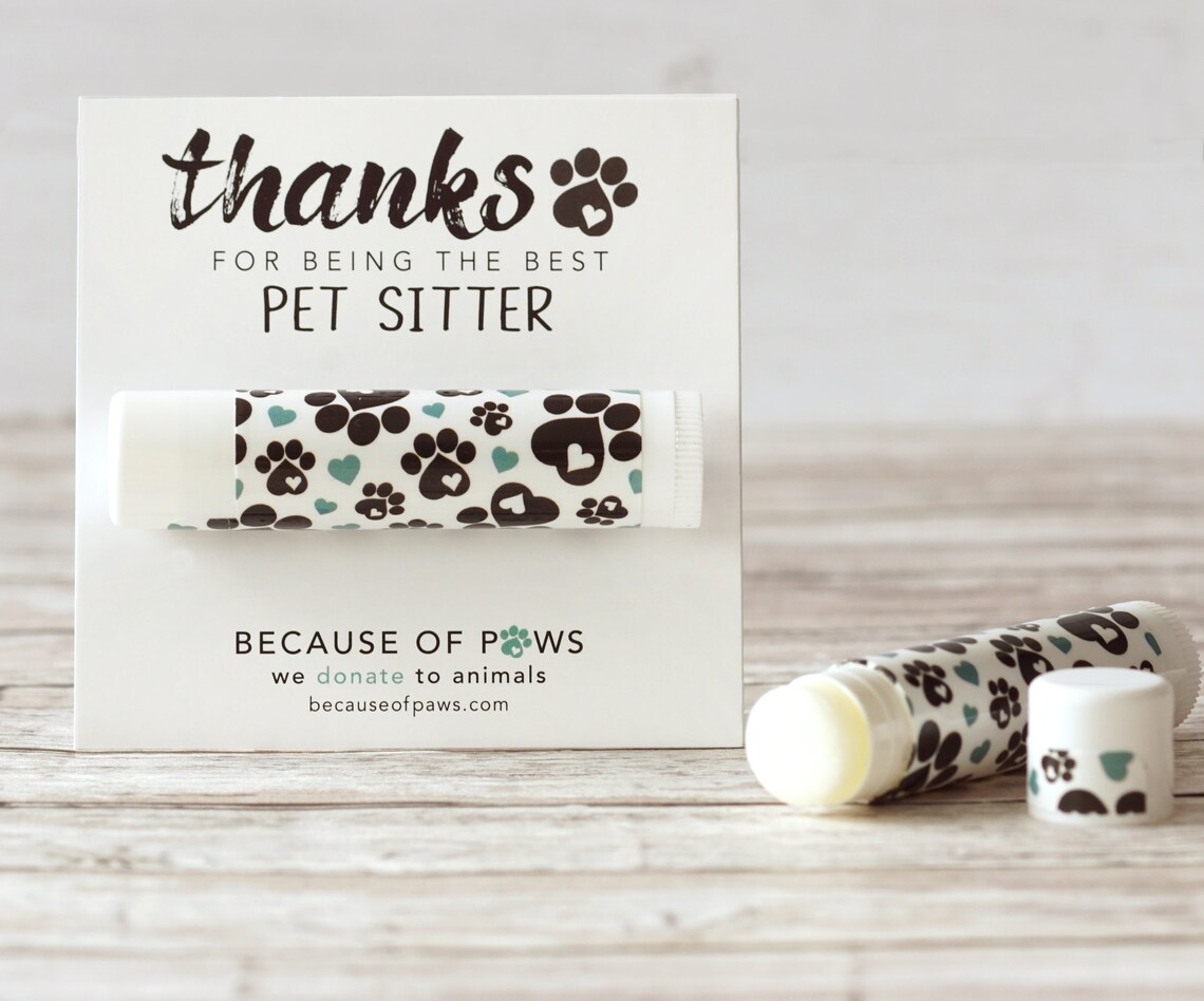 Pet Sitter Gift Pet Sitter Thank You Card Thank You Gift Etsy