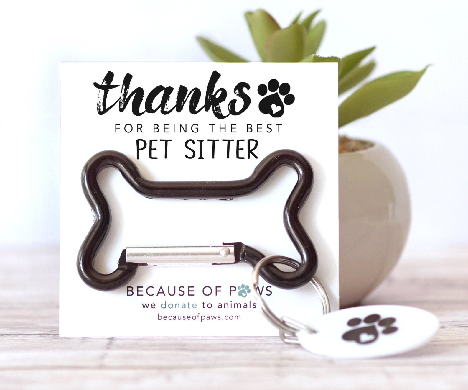 Pet Sitter Gift Pet Sitter Thank You Card Thank You Gift Etsy