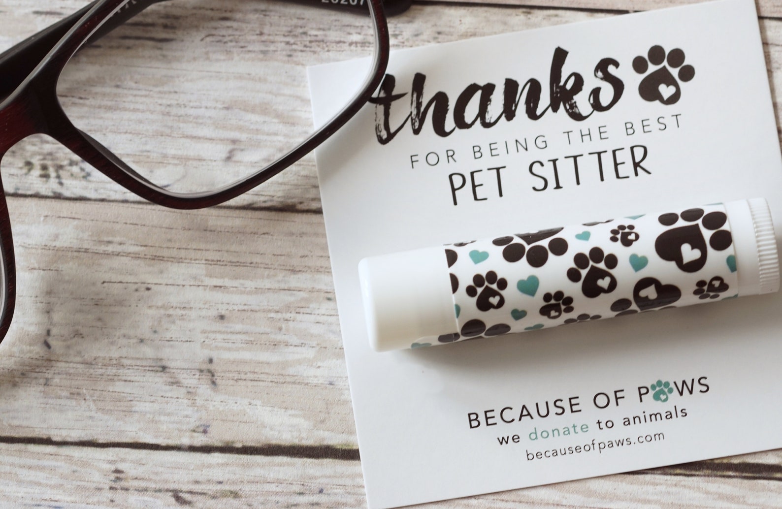 Pet Sitter Gift Pet Sitter Thank You Card Thank You Gift Etsy