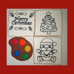 Paint your own CHRISTMAS cookies.