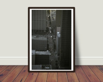 Houston Cityscape Print, Glossy Pearlescent Finish (Unframed)