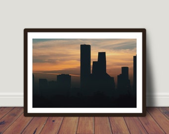 Houston Skyline Silhouette