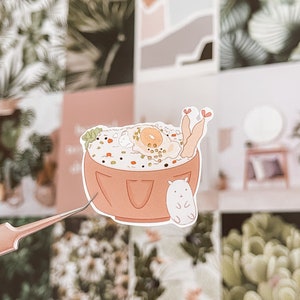 Pegatina de arroz frito con huevo