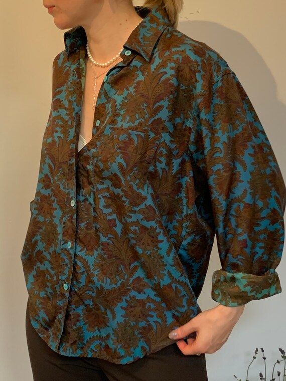 Celine vintage silk blouse from 80-90s paisley pat