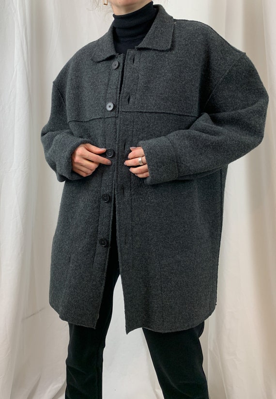 Vintage Men's Wool Jackets in Grey