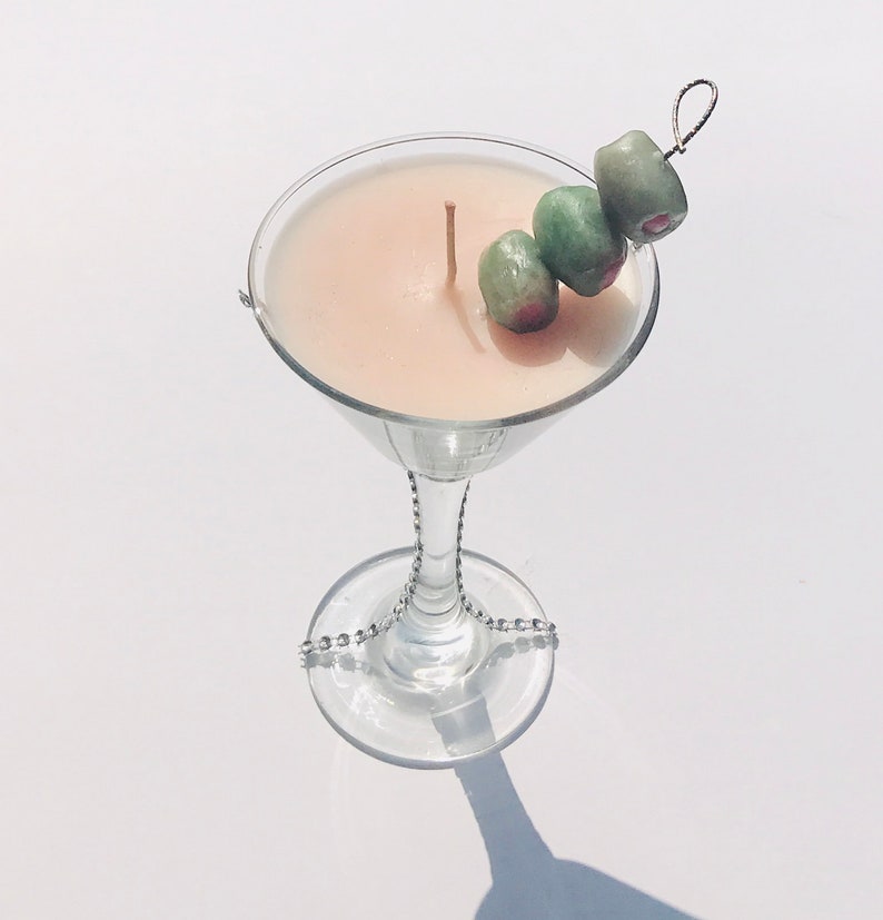 Dirty Martini Candle Olive Juice