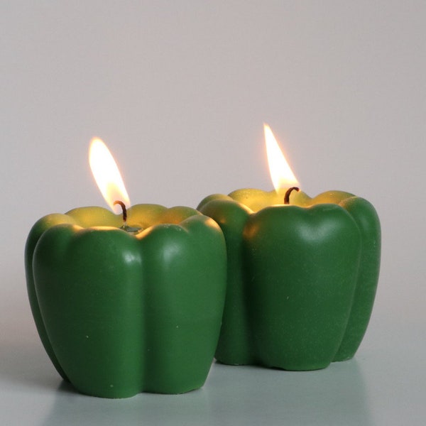 Bell Pepper Candles, Fake Food, Green Peppers, Red Peppers, Yellow Peppers, Orange Peppers, Food Pepper Candles, Kitchen Decor