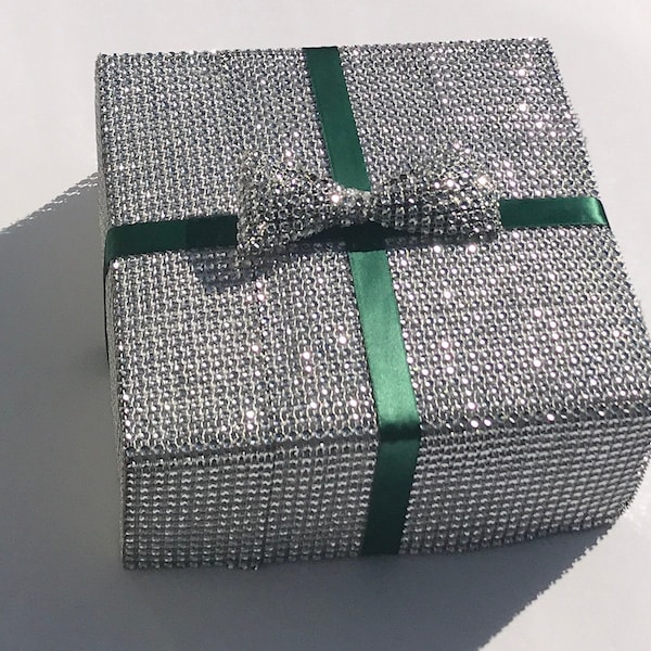 Large Gift Packaging, Rhinestone Gift Boxes, Large Gift Boxes, Bling Wedding Gift Box, Keepsake Box, Birthday Gift Box