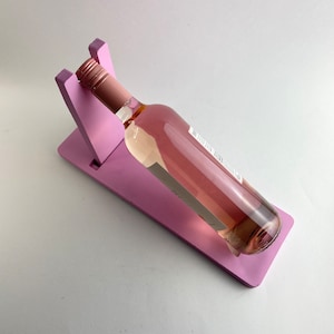 Concrete Wine Bottle Display, Wine Bottle Holder, Colorful Wine Holders, Bar Decor