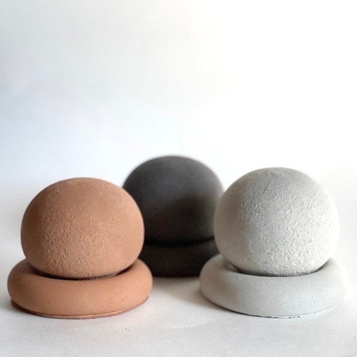 Moon Essential Oil Diffuser, Smokeless Aromatherapy Diffuser, Concrete Moon Table Decor, Aromatherapy Gifts, Office Decor