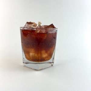Bourbon Whiskey Gel Candle, Brandy Old Fashioned Cocktail, Whiskey Sour, Bar Accessories, Cocktail Candles