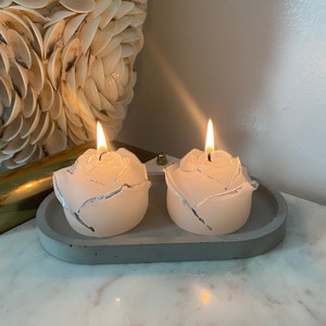 Rose Candles, Scented Roses, Flower Candle, Long Lasting Rose Candles, Beautiful Roses for Decor, Flower Decorations, Handmade Candles