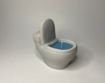 Toilet Bowl Candle, Funny Gifts, Bathroom Decor, Housewarming Gifts, Scented Candles for Bathroom