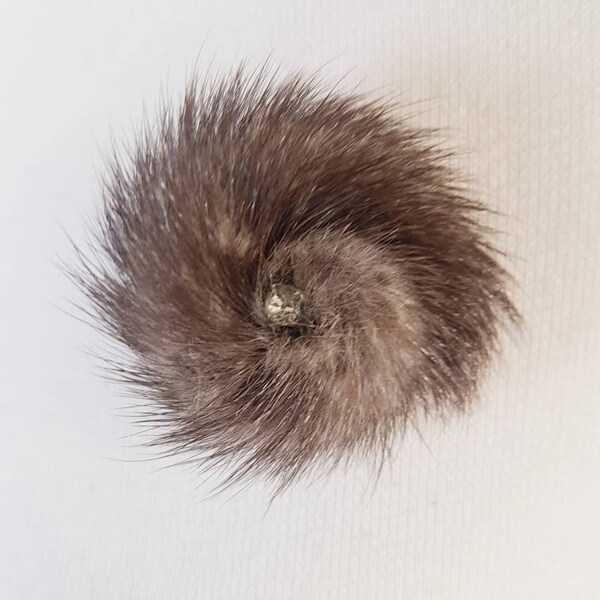 Amazing handmade retro, mink/fur  brooch