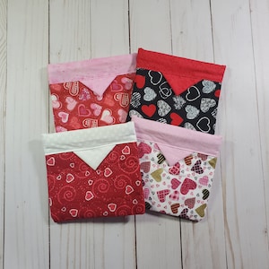 Valentine Quilted Snap Pouch: Coin Purse Organizer