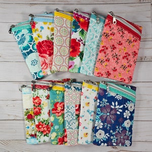 Quilted Zipper Pouch, Quilted Sunglasses Case, Quilted Readers Case, Zipper Quilted Pouch