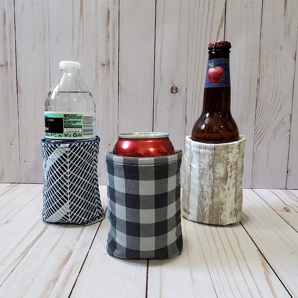 Can Koozie Fabric Etsy