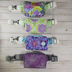 Belt Bag, Quilted Belt Bag, Crossbody Sling Bag, Fanny Pack, Cotton waist bag, Crossbody Pouch, Bum Bag, Waist Bag
