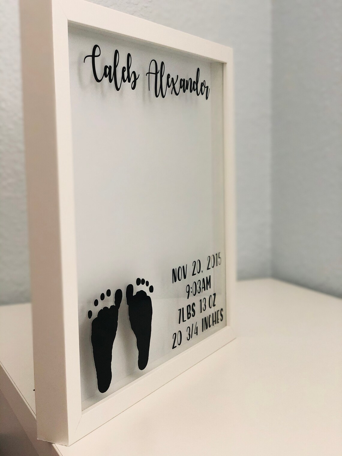 Personalized Baby Shadow Box Etsy