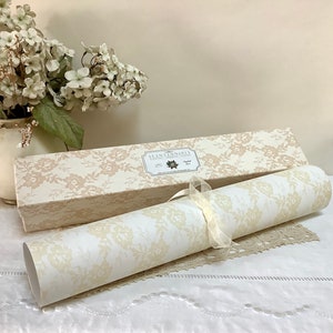 Boîte vintage style anglais papier parfumé