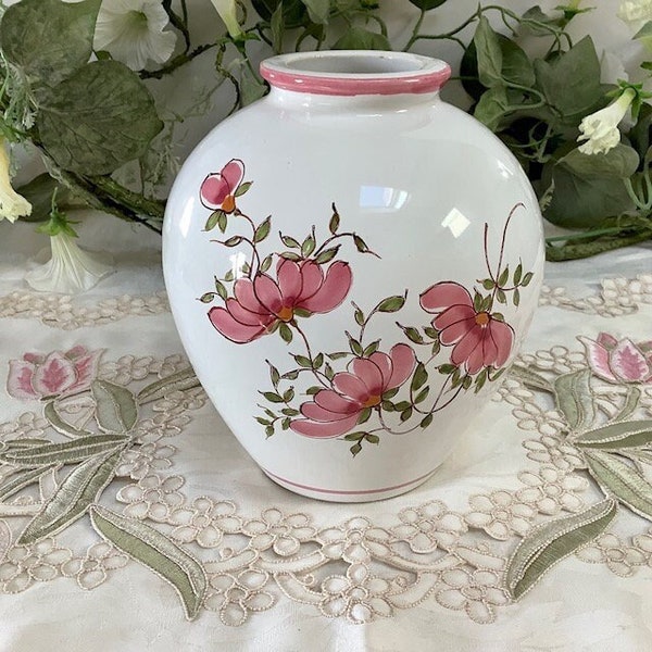 Vase boule faïence vallauris vintage