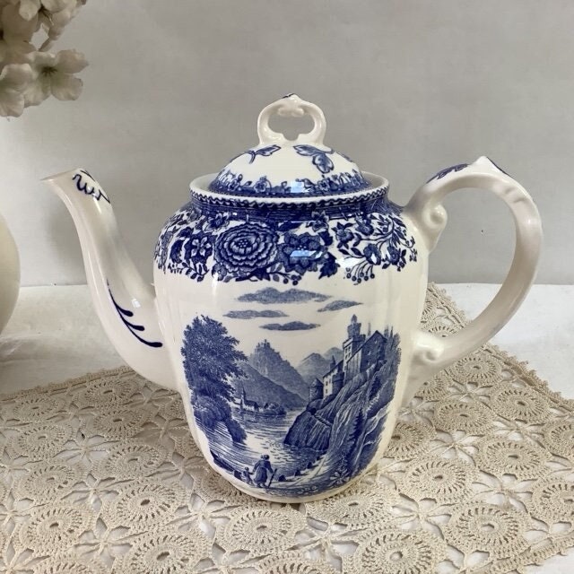 Théière Verseuse Vintage Bleu Villeroy et Boch