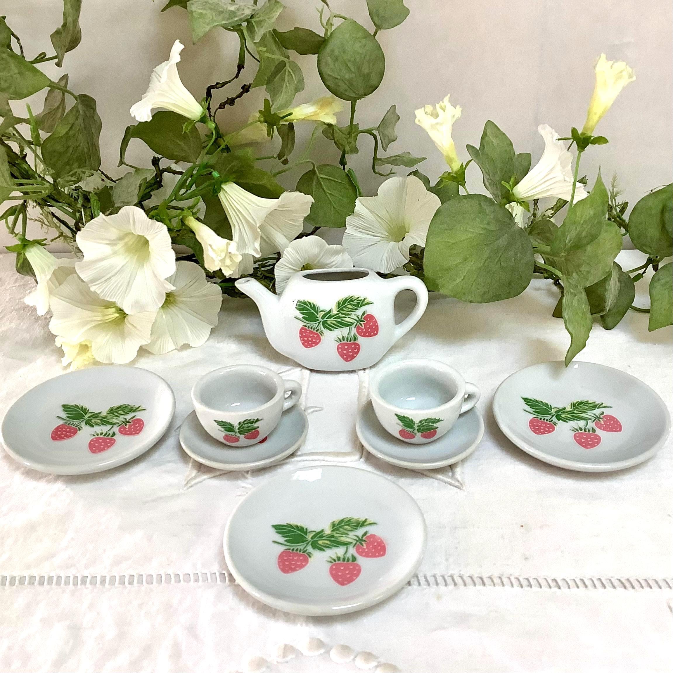 JOUET DINETTE FAIENCE FINE ANNÉES 30