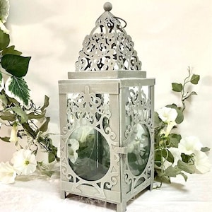 Lot De 2 Lanternes Shabby Chic En Fer Et Verre – Style Pays, Pour Jardin Et Intérieur