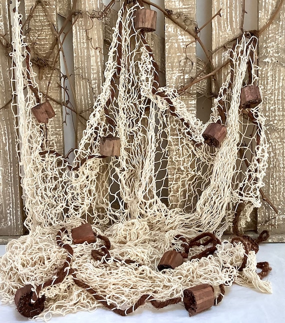 draped fishing net Nature Fish Wall Decoration with Shells, Ocean Themed Wall Hangings Net Party Decor for Pirate Party,Wedding,Photographing Decoration (Fishnet-2pack-Beige & Blue) : Home & Kitchen Draping Fish Net And Shells