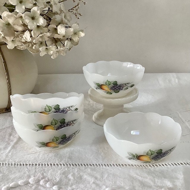 Petits Bols Ramequins Vintage Arcopal Fruits