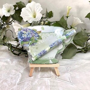 Bloc notes vintage royal garden tasse et hortensia