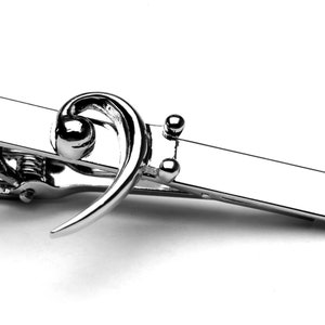 Bass Clef Tie Clip - Gift for music teacher