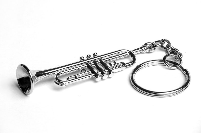 Metal Trumpet Keychain Exact 3D Replica With Luxury Gift Etsy