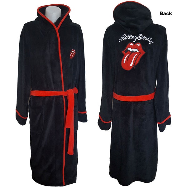 Rolling Stones Luxus Hausmantel aus weichem Fleece