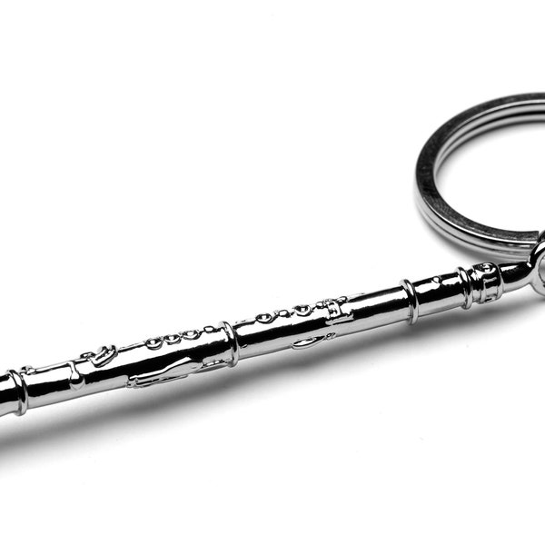 Metal Alloy Clarinet Keyring - clarinet teacher gift