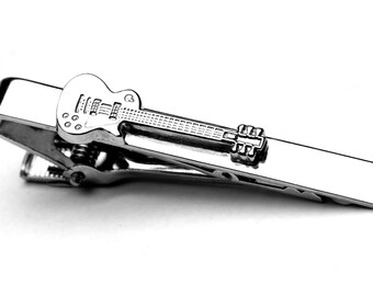 Classic Rock Electric Guitar Tie Clip - Designed BY guitar lovers FOR guitar lovers