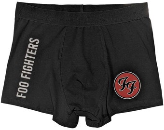 Boxershorts mit Bandlogo der Foo Fighters – originelle Geschenkidee