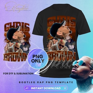 Chris Brown Brezzy T-shirt Design Chris Brown d'inspiration vintage - Téléchargement numérique - Parfait pour le DTF ou la sublimation